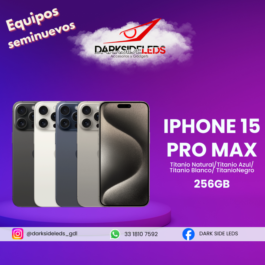 iPhone 15 Pro Max 256gb, seminuevo